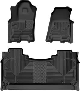 Husky Liners - Husky Liners 2025 RAM 1500 CC Weatherbeater Front & 2nd Seat Floorliner (3pc Set) - Blk 94491 - Image 2