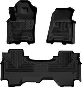 Husky Liners - Husky Liners 2025 RAM 1500 Quad Cab Weatherbeater Front & 2nd Seat Floorliner (3pc Set) - Blk 94571 - Image 2