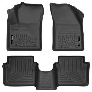 Husky Liners - Husky Liners 11-12 Dodge Avenger/Chrysler 200 WeatherBeater Combo Black Floor Liners 98091 - Image 1