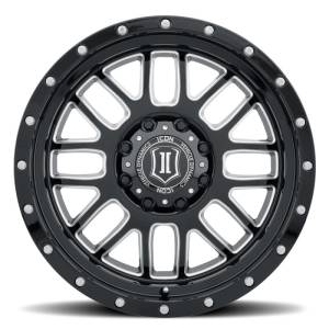 ICON - ICON Alpha 20x9 8x180 12mm Offset 5.5in BS Gloss Black Milled Spokes Wheel 1220908955GBMW - Image 2