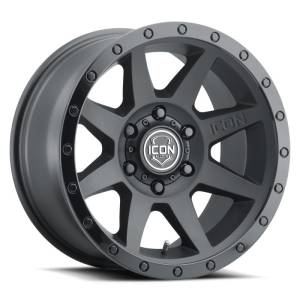ICON - ICON Rebound 18x9 6x5.5 25mm Offset 6in BS 95.1mm Bore Double Black Wheel 1818909060DB - Image 1