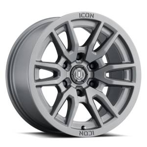 ICON Vector 6 17x8.5 6x135 6mm Offset 5in BS 87.1mm Bore Titanium Wheel 2417856350TT