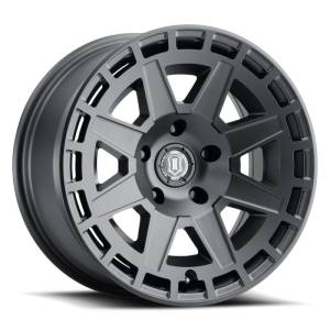 ICON Compass 17x8.5 6x5.5 0mm Offset 4.75in BS Satin Black Wheel 3217858347SB