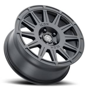 ICON - ICON Ricochet 17x8 5x100 38mm Offset 6in BS Satin Black Wheel 7017805060SB - Image 3