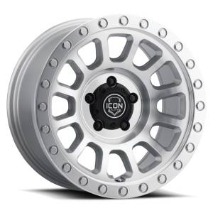 ICON - ICON Hulse 17 X 8.5 6 X 135 6mm Offset 5in BS Silver Machined 8017856350SM - Image 1