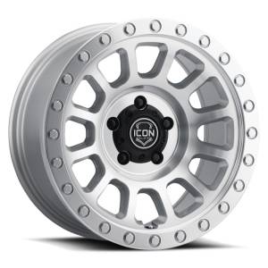 ICON Hulse 18x9 6x5.5 25mm Offset 6in BS Silver Machined 8018909060SM