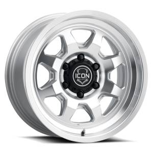 ICON - ICON Nuevo 17 X 8.5 5 X 4.5 0mm Offset 4.75in BS Silver Machined 8117856547SM - Image 1