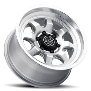 ICON - ICON Nuevo 17 X 8.5 5 X 5 6mm Offset 4.5in BS Silver Machined 8117857345SM - Image 6
