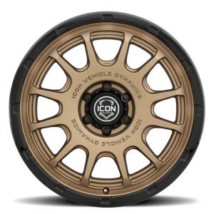 ICON - ICON Alloys Rancho 20x9 / 6x135 / 16mm / 5.625in BS Satin Bronze w/ Gloss Black Lip Wheel 8420906356SBGB - Image 2