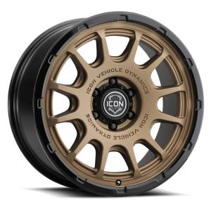 ICON - ICON Alloys Rancho 20x9 / 6x5.5 / 16mm / 5.625in BS Satin Bronze w/ Gloss Black Lip Wheel 8420909056SBGB - Image 1
