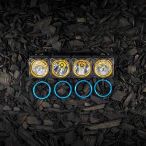 KC HiLites - KC HiLiTES FLEX ERA LED Light Bar Bezel Kit for 10in. Segments - Blue 30580 - Image 6