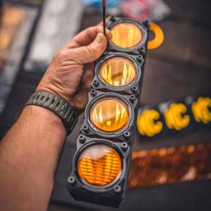 KC HiLites - KC HiLiTES FLEX ERA LED Light Bar Bezel Kit for 10in. Segments - Gloss Black 30581 - Image 6