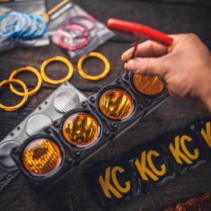 KC HiLites - KC HiLiTES FLEX ERA LED Light Bar Bezel Kit for 10in. Segments - Gloss Black 30581 - Image 7