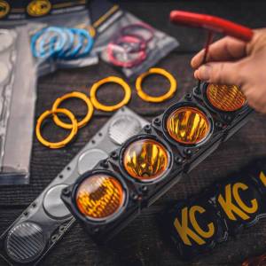 KC HiLites - KC HiLiTES FLEX ERA LED Performance Yellow Combo Lens for Light Bars 4274 - Image 4