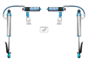 King Shocks 2024+ Toyota Tacoma 2.5 Dia Remote Reservoir Shock w/Adjuster (Pair) - Rear 25001-409A