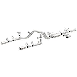 MagnaFlow Stainless Cat-Back Exhaust 2015 Chevy Silverado 2500HD 6.0L Dual Split Rear Exit 4in 19027