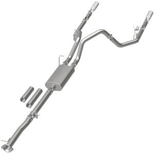 Magnaflow - MagnaFlow Stainless Cat-Back Exhaust 2015 Chevy Silverado 2500HD 6.0L Dual Split Rear Exit 4in 19027 - Image 4