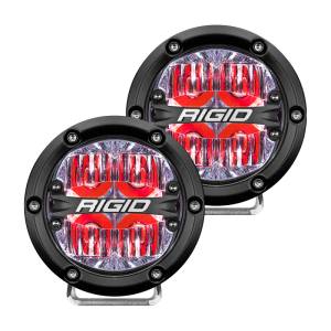 RIGID Industries - Rigid Industries 360-Series 4in LED Off-Road Drive Beam - Red Backlight (Pair) 36116 - Image 2