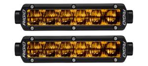 Rigid Industries 6in SR-Series Pro Dot / SAE Fog Lights (Pair) - Selective Yellow 906704