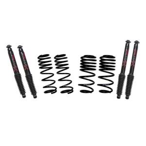 Skyjacker 21-24 Jeep Wrangler Non-Rubicon JL 4XE 2in-2.5in Susp. Lowering Kit w/ Black MAX Shocks LOWJL025EPB